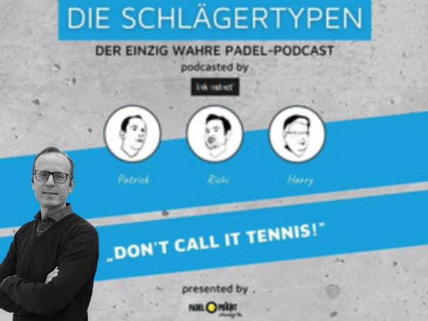 Padelpodcast Schlägertypen mit DTB Geschäftsführer Peter Mayer im link instinct® Podcast Studio